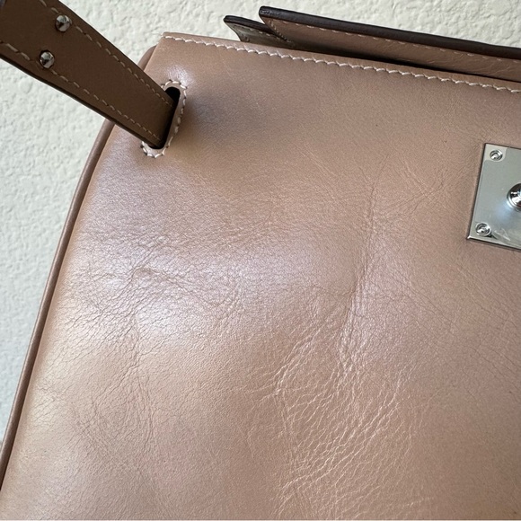 LEATHER INSIDE & OUT Beige Cream KL Ado Dos Backpack w/ Adjustable Strap Bag B13 main image 5